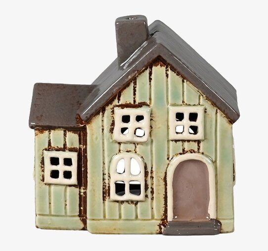 Ljuslykta Hus Grön Det Gamle Apotek Lyktor Endless Light Ljuslyktor