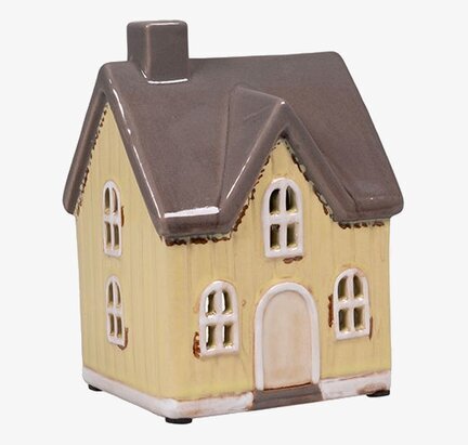 Ljuslykta Hus Gul Det Gamle Apotek Lyktor Endless Light Ljuslyktor