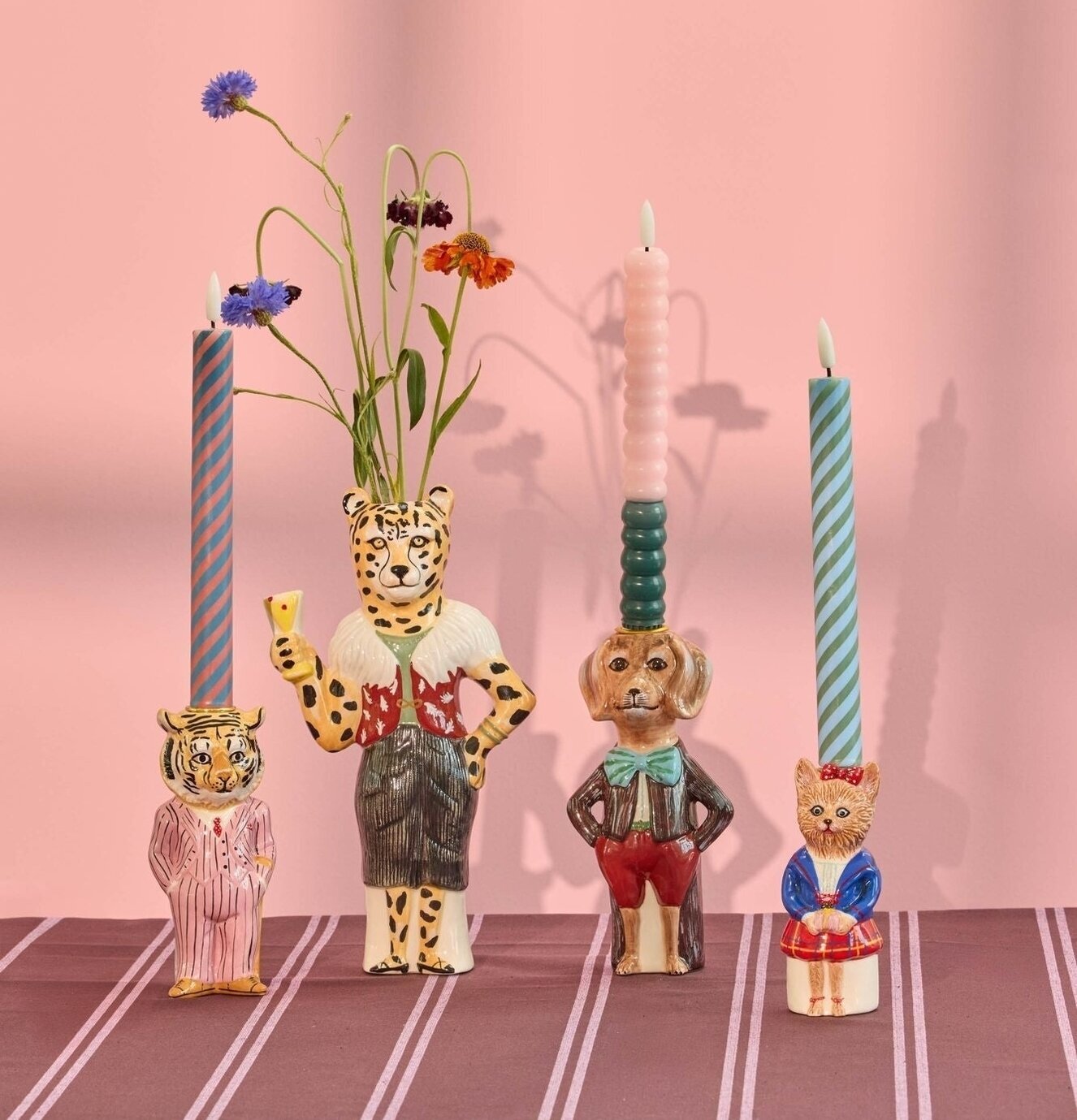 Ljusstake Katt - Nathalie Lété Rice Ljusstakar Adventsstakar Ljushållare Ljushyllor