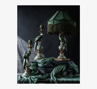 Ljusstake Papegoja Grön A Lot Decoration Ljusstakar Adventsstakar Ljushållare Ljushyllor