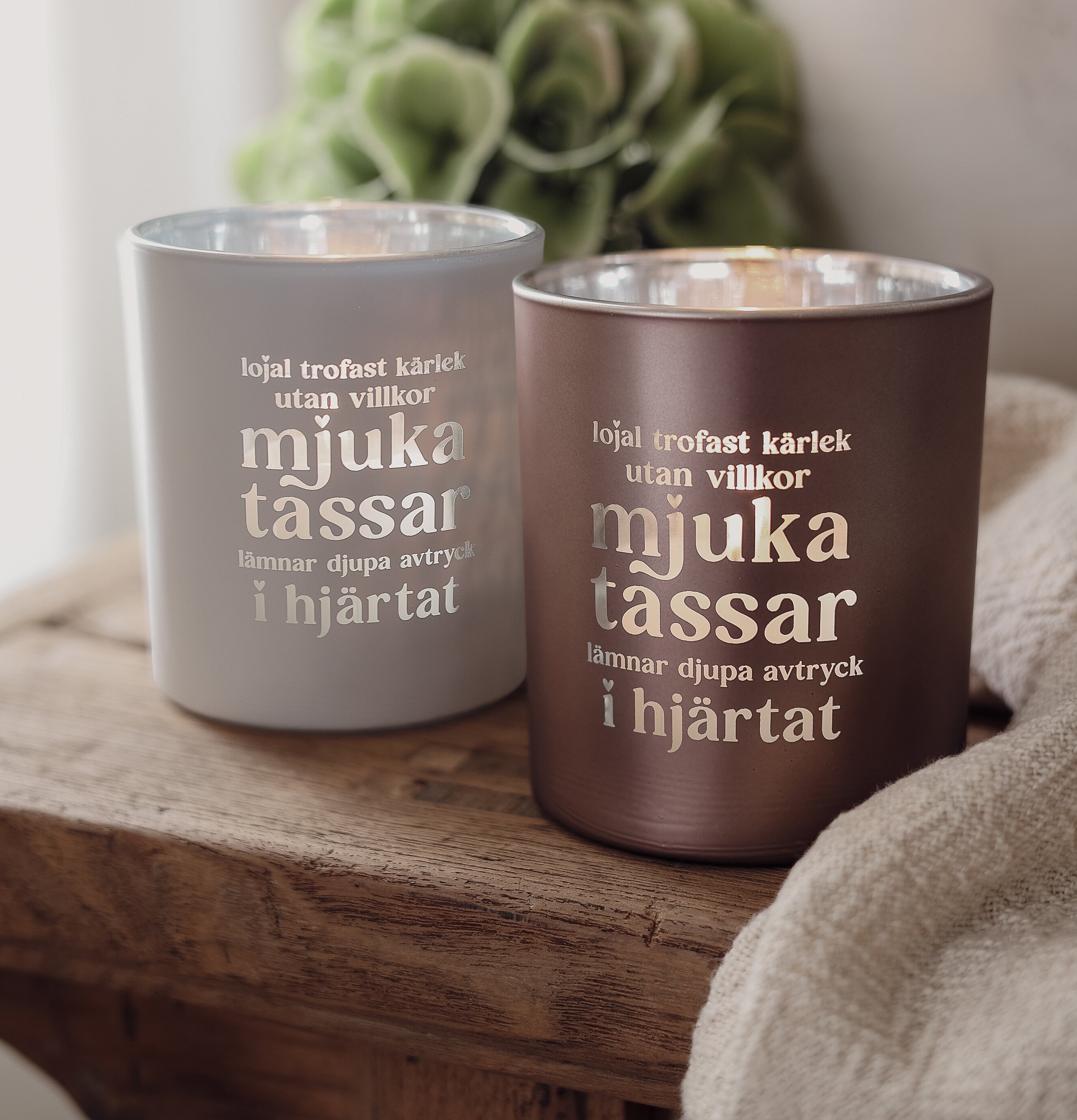 Ljuslykta Mjuka Tassar Vit - Majas Cottage Mocha Lyktor Endless Light Ljuslyktor