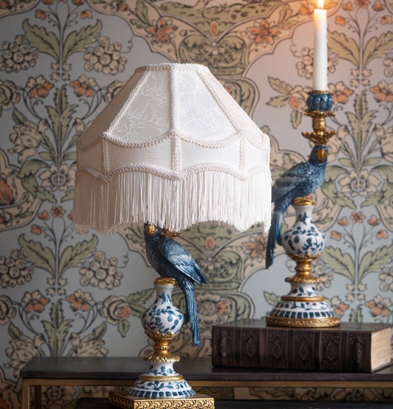 Ljusstake Papegoja Blå A Lot Decoration Ljusstakar Adventsstakar Ljushållare Ljushyllor