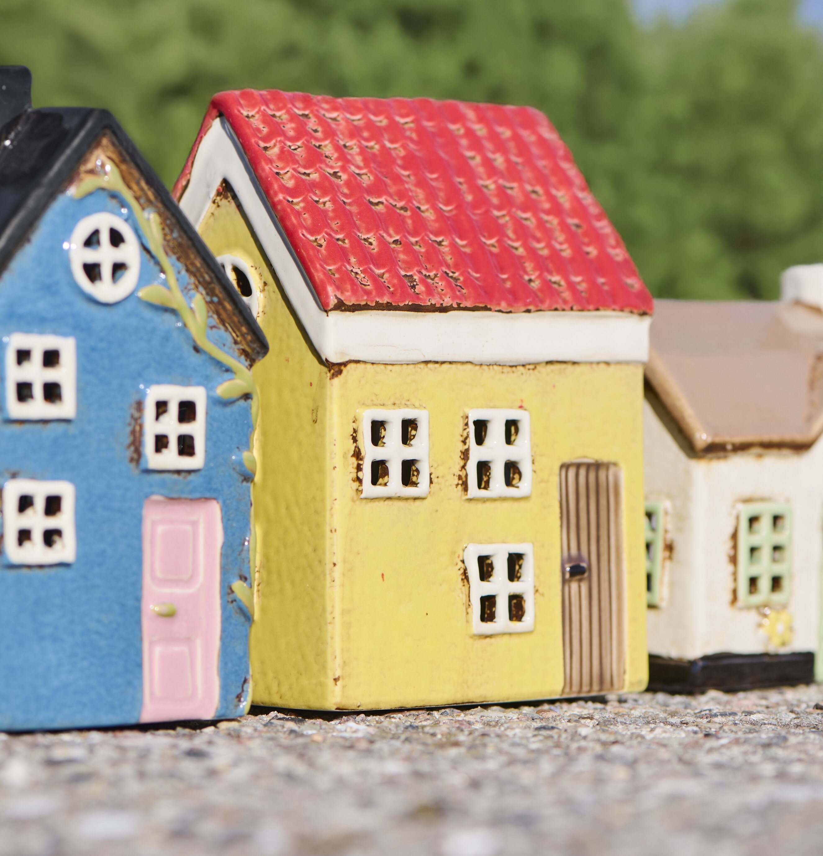 Ljuslykta My Home Town Gul IB Laursen Lyktor Endless Light Ljuslyktor