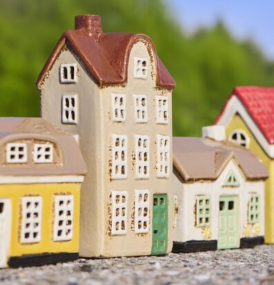 Ljuslykta Hus Nyhavn Beige IB Laursen Lyktor Endless Light Ljuslyktor