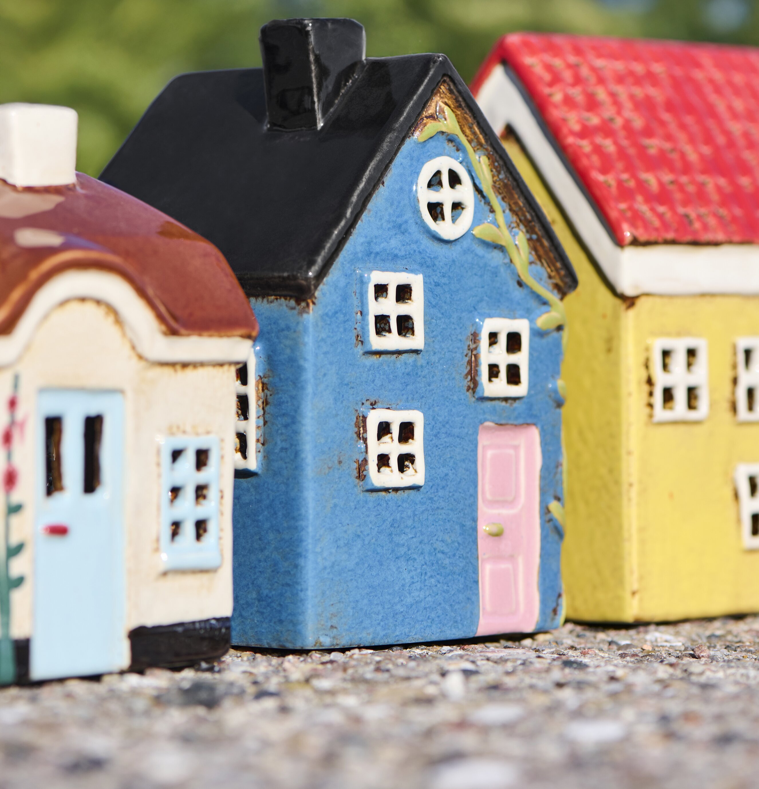 Ljuslykta Hus Nyhavn Blå IB Laursen Lyktor Endless Light Ljuslyktor