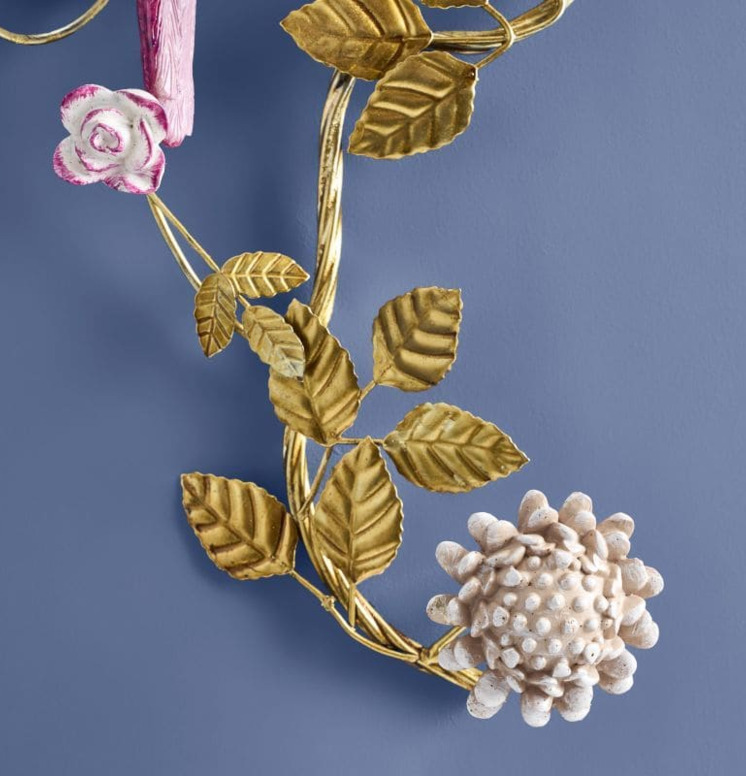 Väggljusstake Papegoja Orange/Rosa Werner Voss Ljusstakar Adventsstakar Ljushållare Ljushyllor