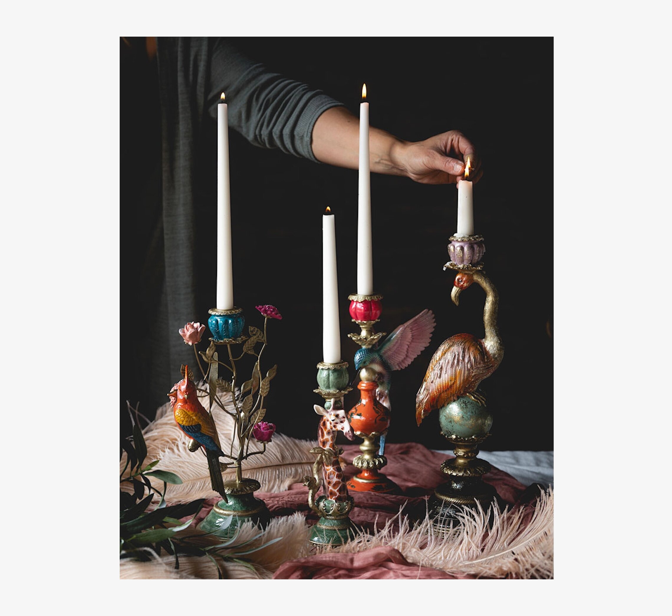 Ljusstake Fågel Safari A Lot Decoration Ljusstakar Adventsstakar Ljushållare Ljushyllor