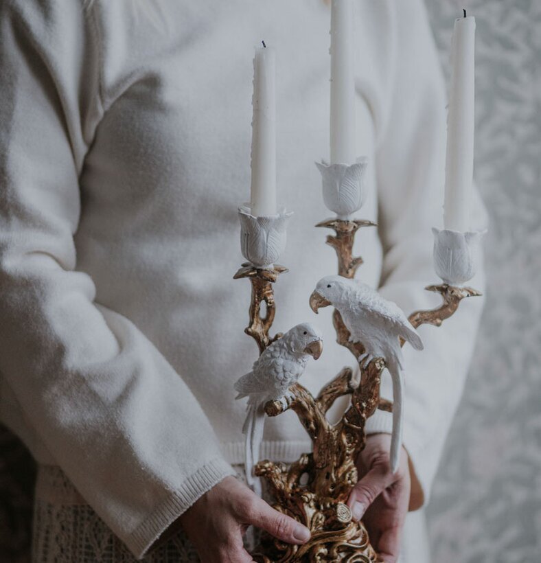 Ljusstake Fåglar på Gren A Lot Decoration Ljusstakar Adventsstakar Ljushållare Ljushyllor