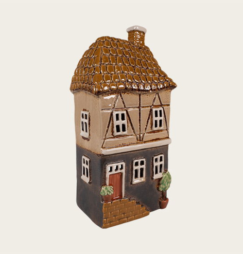 Ljuslykta Hus Beige Det Gamle Apotek Lyktor Endless Light Ljuslyktor