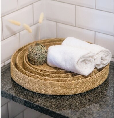 Bricka Korg Set/4 A Lot Decoration Fat för ljus, lyktor, växter och krukor Förvaringslådor korgar Boxar