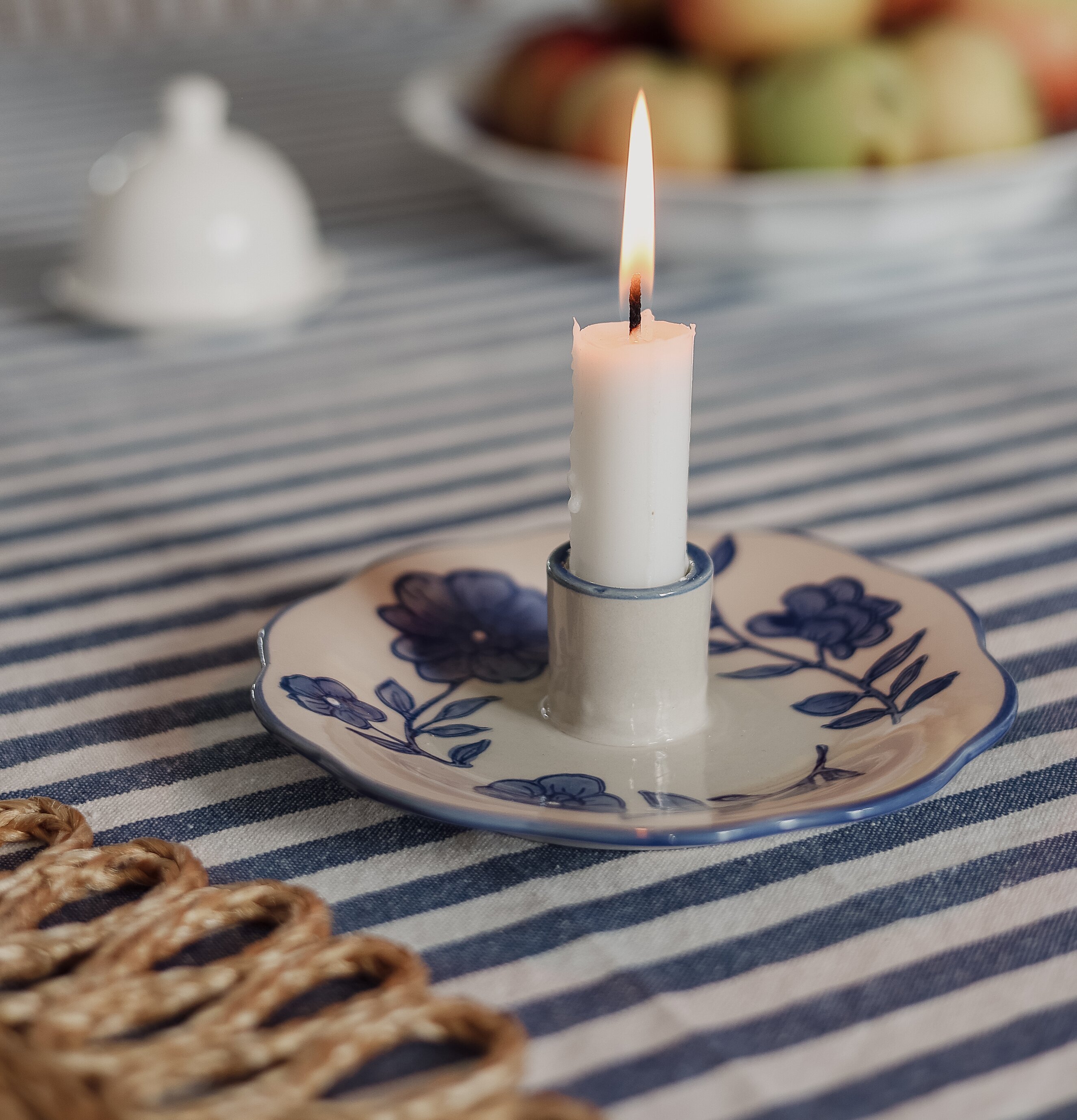 Ljusstake Florea - Majas Cottage Ljusstakar Adventsstakar Ljushållare Ljushyllor