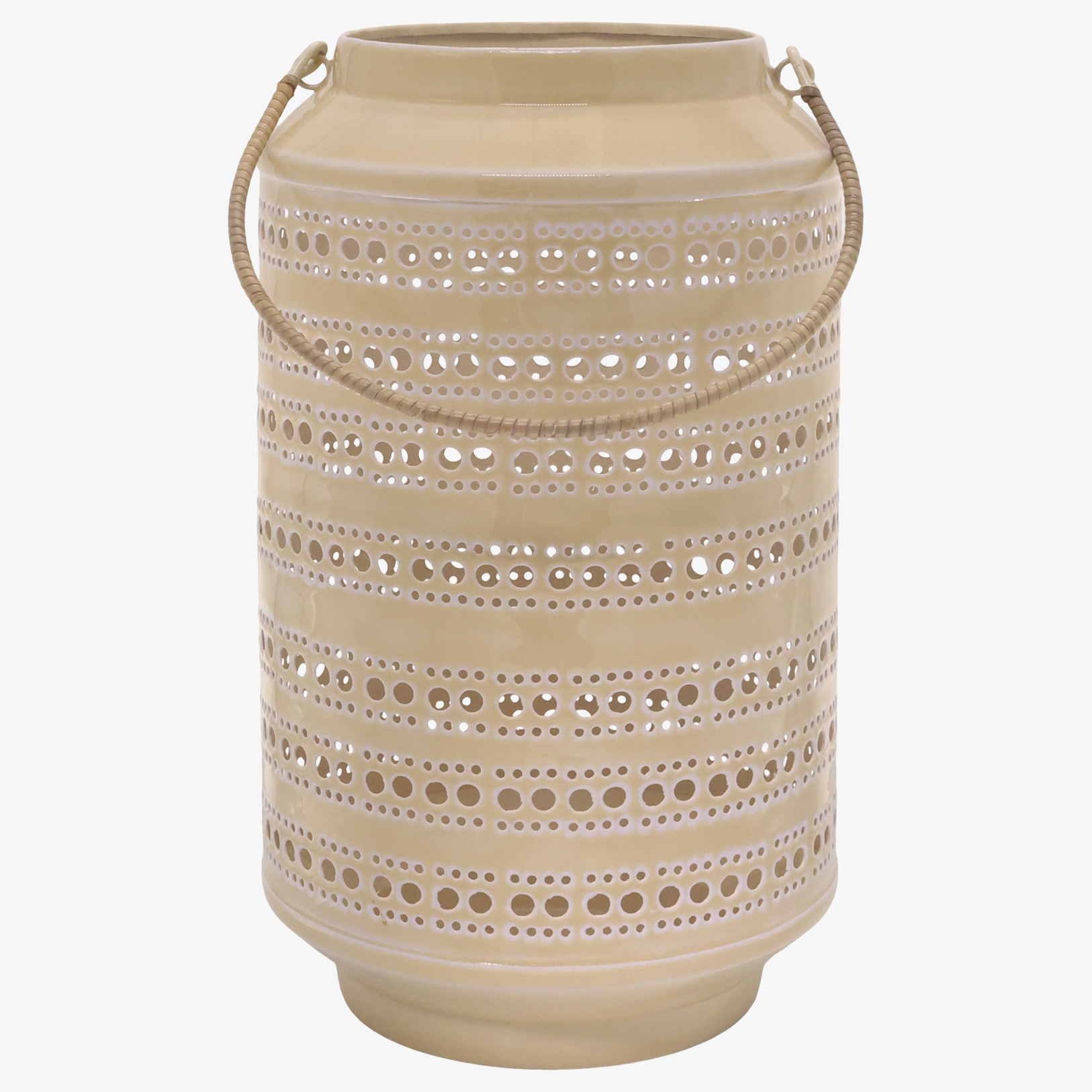 Ljuslykta Emalj Creme Chic Antique Lyktor Endless Light Ljuslyktor Övrig prydnad/dekoration för inredning utemiljö