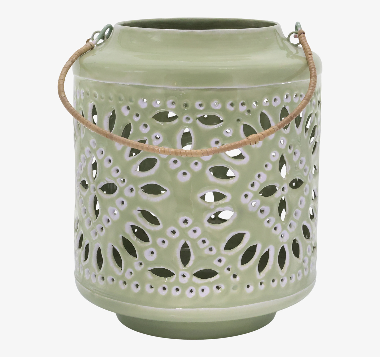 Ljuslykta Emalj Grön Chic Antique Lyktor Endless Light Ljuslyktor Övrig prydnad/dekoration för inredning utemiljö