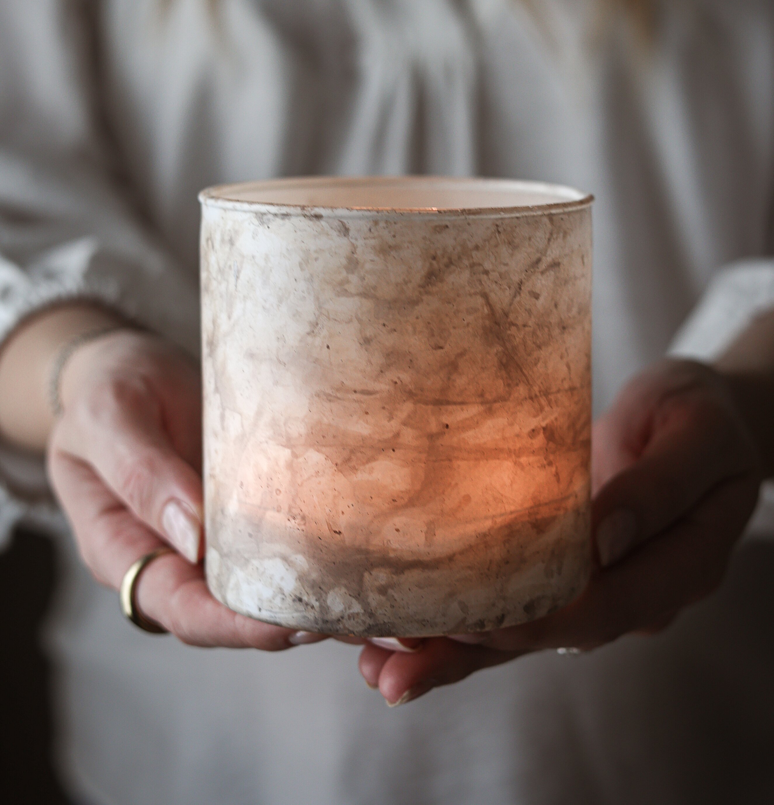 Ljuslykta Luna 10x10 cm - Majas Cottage Lyktor Endless Light Ljuslyktor