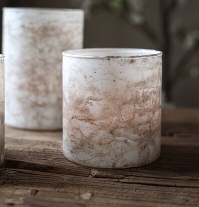 Ljuslykta Luna 10x10 cm - Majas Cottage Lyktor Endless Light Ljuslyktor