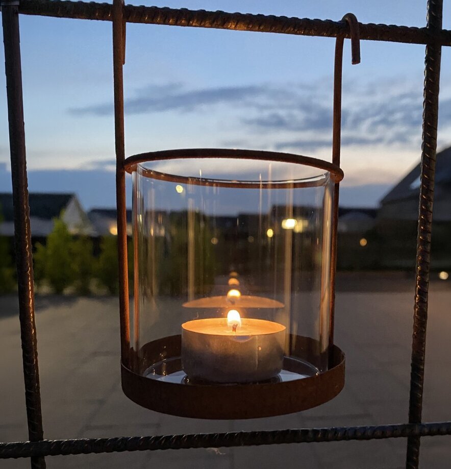 Hängande Ljusstake Armeringsnät från Lind Decoration