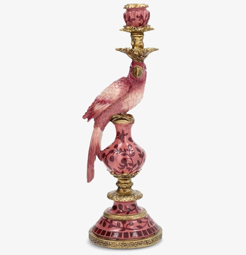 Ljusstake Papegoja Plommonrosa A Lot Decoration Ljusstakar Adventsstakar Ljushållare Ljushyllor