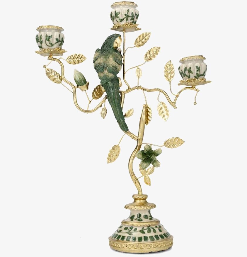 Ljusstake Fågelblad Grön A Lot Decoration Ljusstakar Adventsstakar Ljushållare Ljushyllor