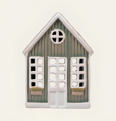 Ljuslykta Hus Grön Det Gamle Apotek Lyktor Endless Light Ljuslyktor