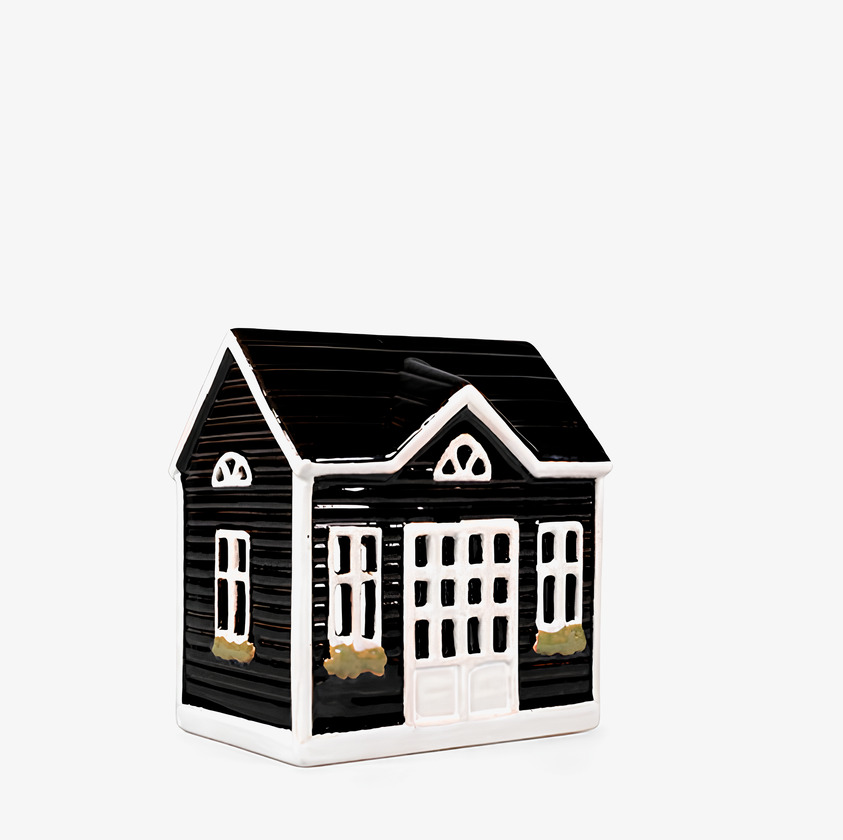 Ljuslykta Hus Svart Det Gamle Apotek Lyktor Endless Light Ljuslyktor