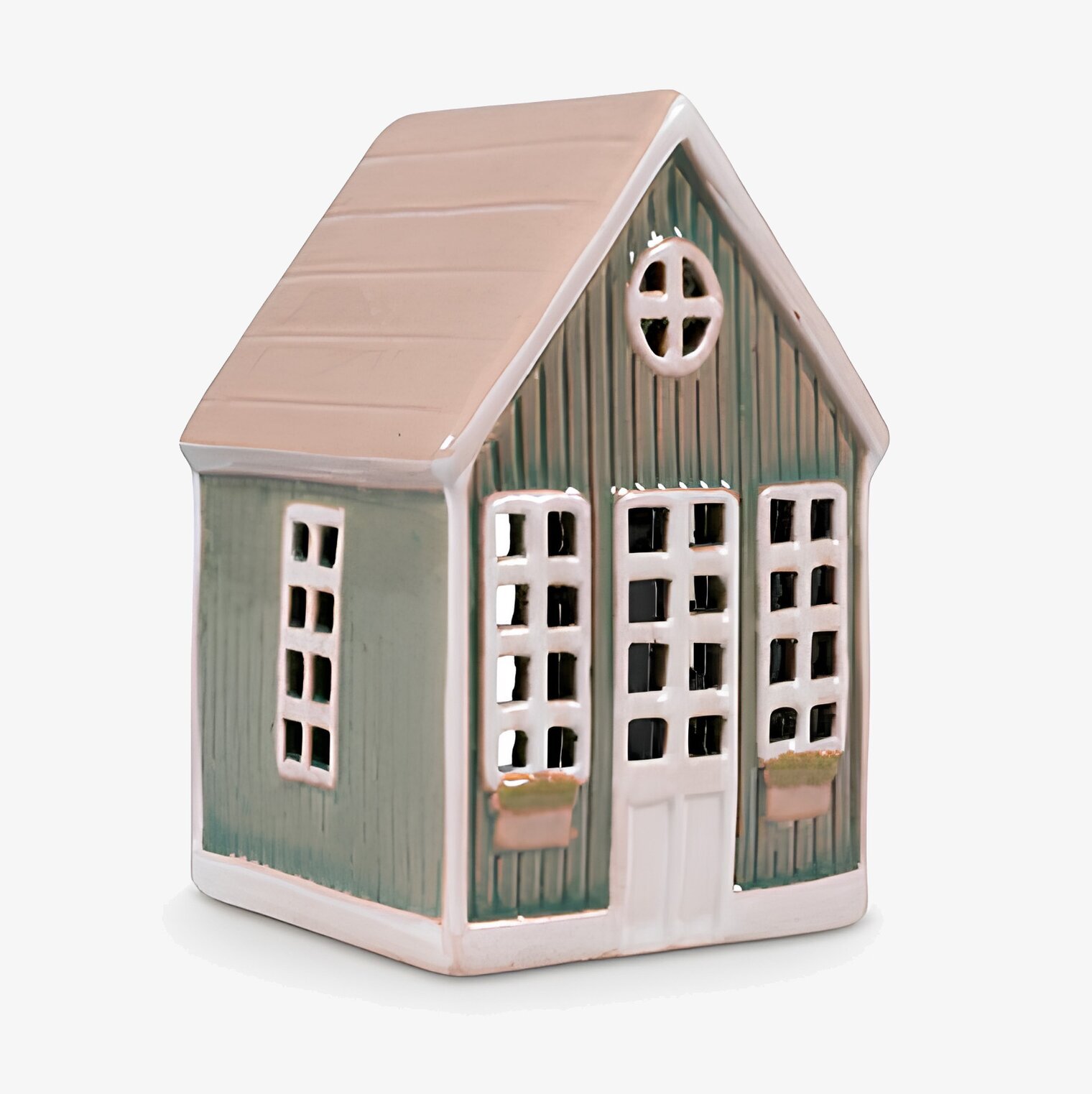 Ljuslykta Hus Grön Det Gamle Apotek Lyktor Endless Light Ljuslyktor