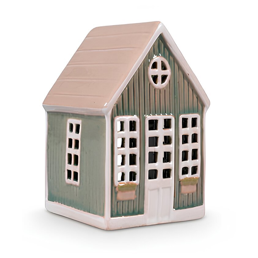 Ljuslykta Hus Grön Det Gamle Apotek Lyktor Endless Light Ljuslyktor