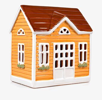 Ljuslykta Hus Gul Det Gamle Apotek Lyktor Endless Light Ljuslyktor