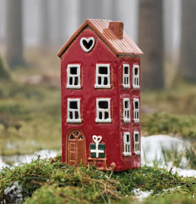 Ljuslykta Hus Släde IB Laursen Lyktor Endless Light Ljuslyktor