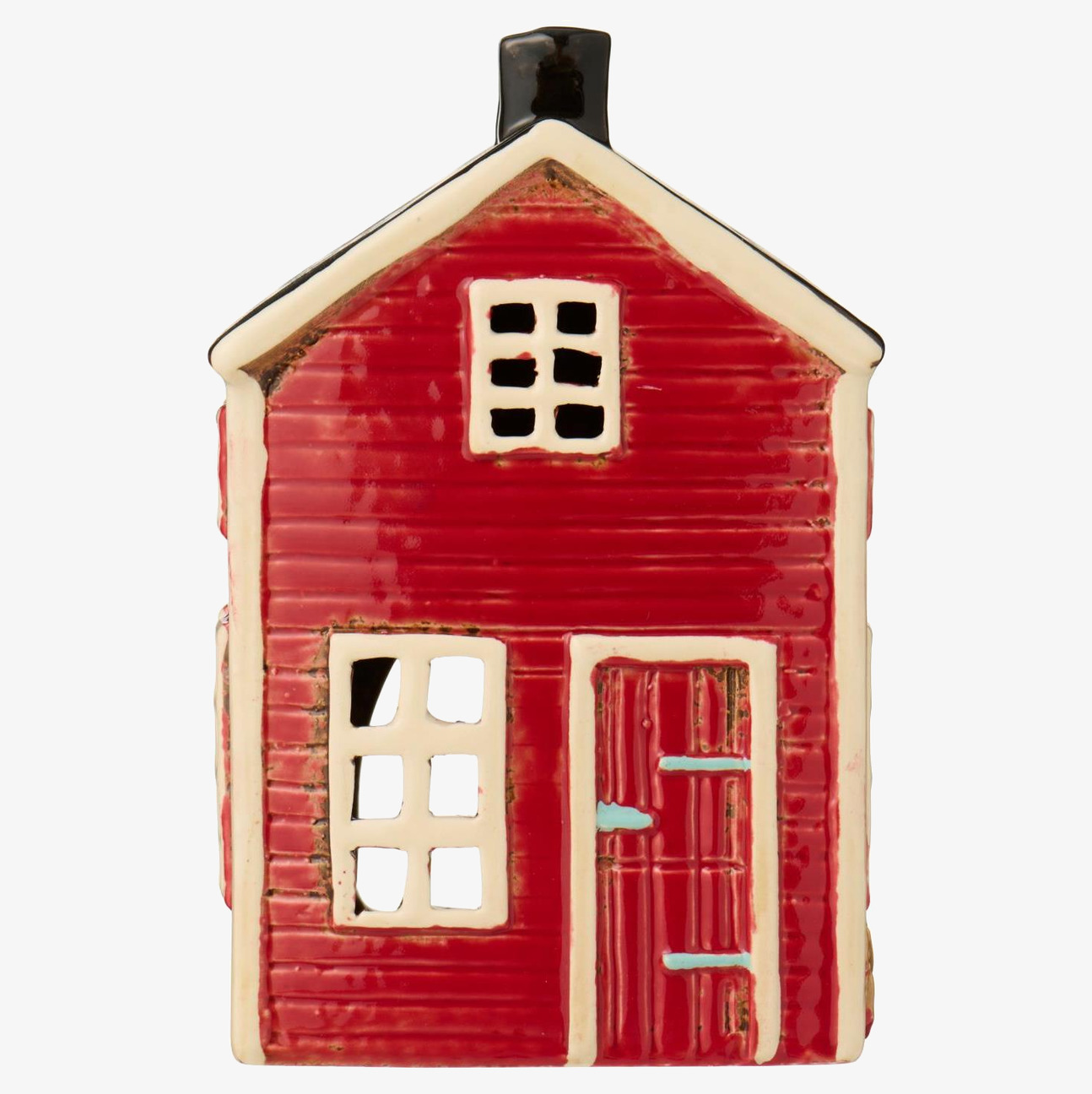 Ljuslykta Hus Visby Röd IB Laursen Lyktor Endless Light Ljuslyktor
