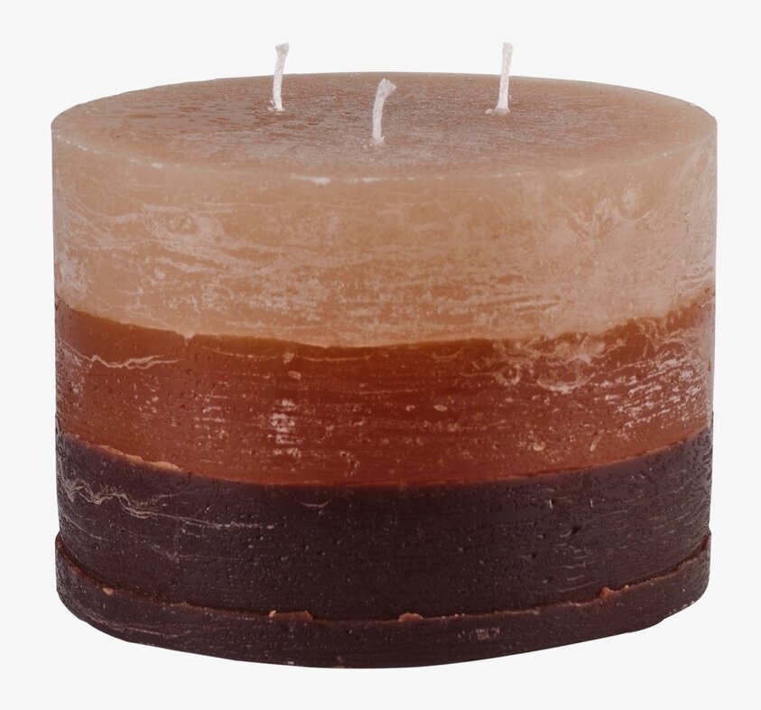 COTE NORD Treviksljus Flerfärgad Terracotta/Brun Affari Ljus Stearinljus Värmeljus