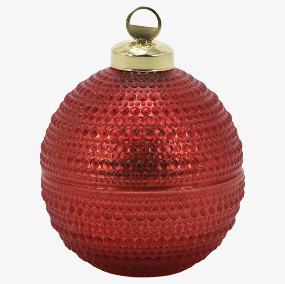 Julkula med Stearinljus Cherry Ø8 cm Chic Antique Ljus Värmeljus