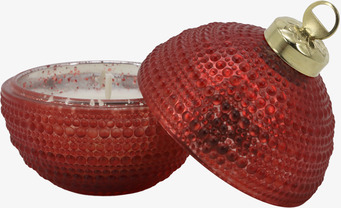Julkula med Stearinljus Cherry Ø8 cm Chic Antique Ljus Värmeljus