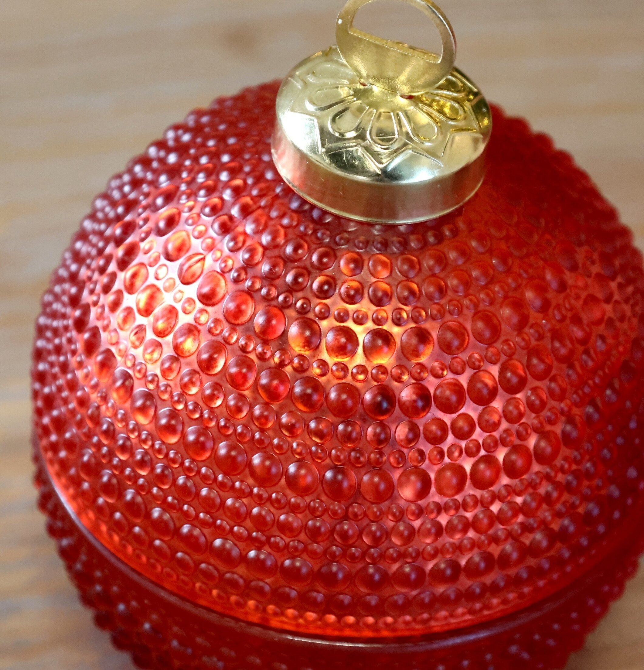 Julkula med Stearinljus Cherry Ø8 cm Chic Antique Ljus Värmeljus