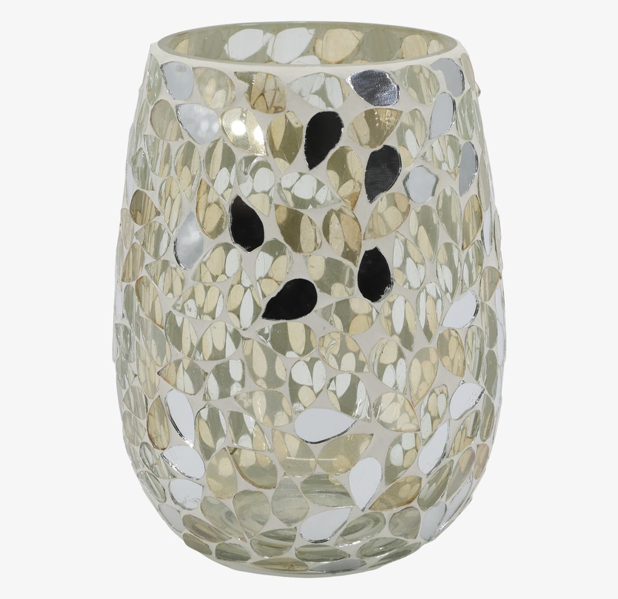 Hurricane Mosaik Champagne 14 cm Chic Antique Lyktor Endless Light Ljuslyktor