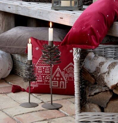 Ljusstake Kotte Antik Mocca 33 cm Chic Antique Ljusstakar Adventsstakar Ljushållare Ljushyllor