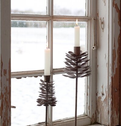 Ljusstake Kotte Antik Mocca 23 cm Chic Antique Ljusstakar Adventsstakar Ljushållare Ljushyllor