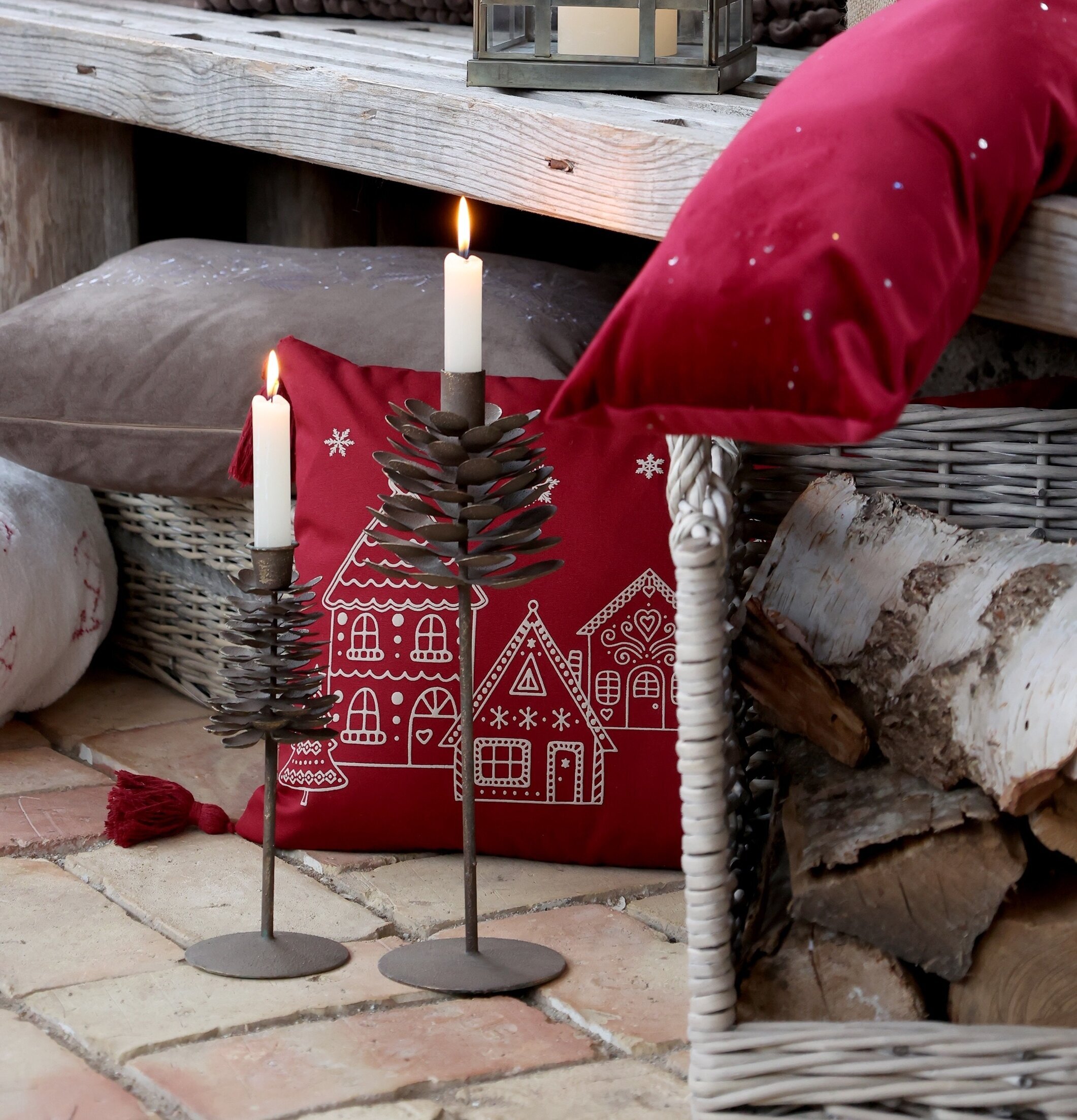 Ljusstake Kotte Antik Mocca 23 cm Chic Antique Ljusstakar Adventsstakar Ljushållare Ljushyllor