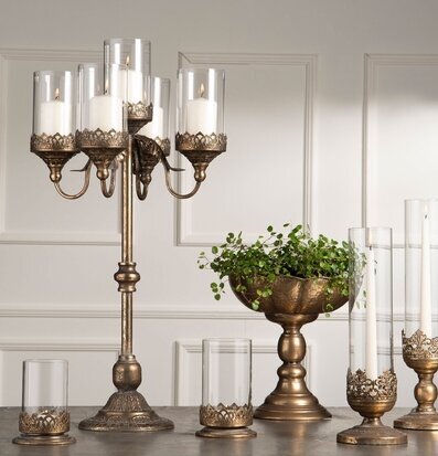 Ljuslykta Empire Guldbrun 2-pack A Lot Decoration Lyktor Endless Light Ljuslyktor