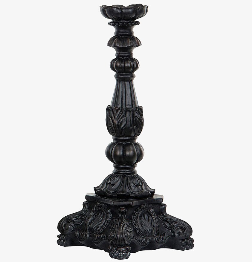 Ljusstake Enya Svart/Brun 31 cm A Lot Decoration Ljusstakar Adventsstakar Ljushållare Ljushyllor