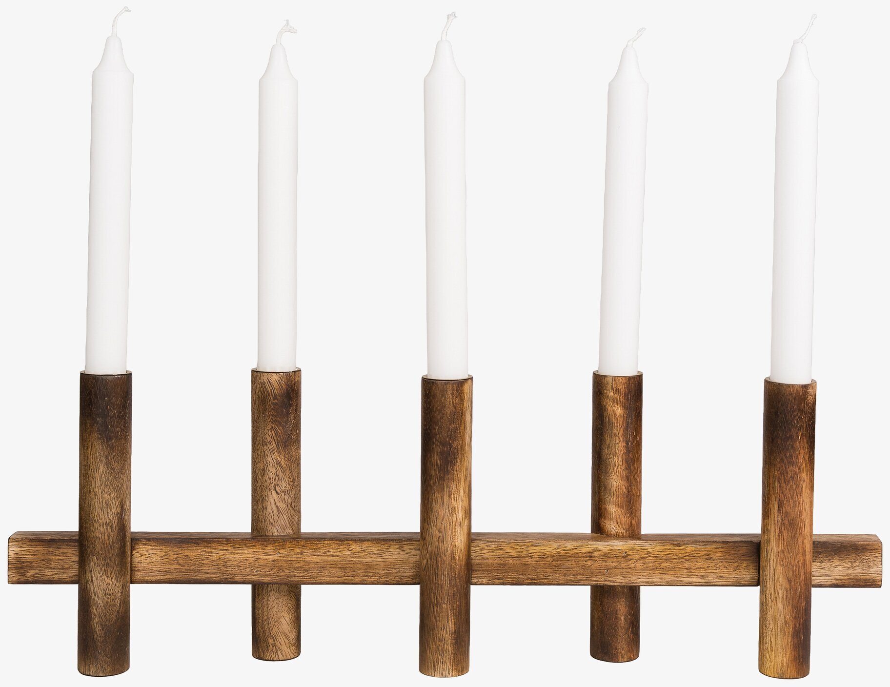 Adventsljusstake 5 Ljus Mörkt Trä Ernst Ljusstakar Adventsstakar Ljushållare Ljushyllor