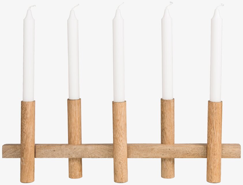 Adventsljusstake 5 Ljus Ljust Trä Ernst Ljusstakar Adventsstakar Ljushållare Ljushyllor