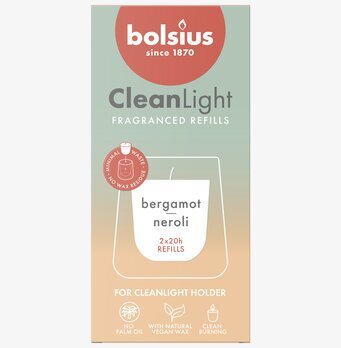 Bolsius CleanLight Doftljus Refill 2-pack - Bergamott & Neroli Doftljus/doftpinnar