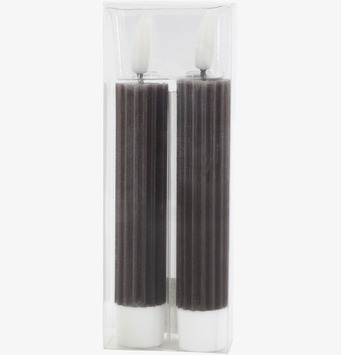Foto: LED-kronljus 2-pack i coffee-brun förpackning