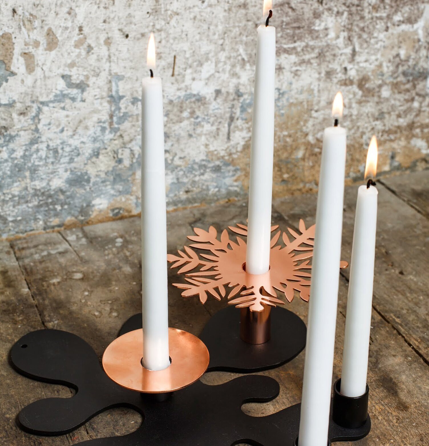 Ljusmanschett Oliv Koppar från Ernst i elegant koppardesign