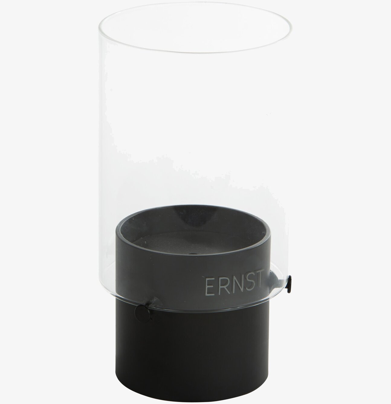 Bild av modern och stilren ljuslykta i svart metall