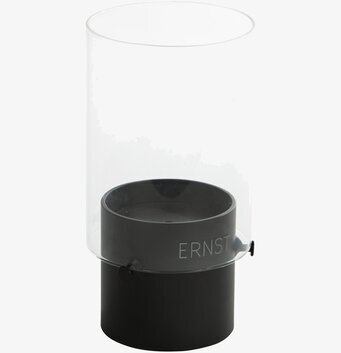 Bild av modern och stilren ljuslykta i svart metall