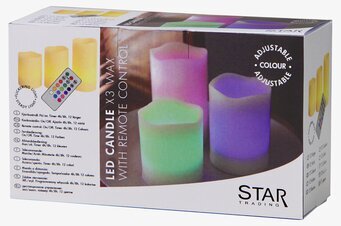 Bild av LED-ljus med färgskiftande och tidsinställning