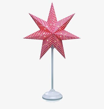 Bild av dekorativ bordsstjärna med geometriskt mönster