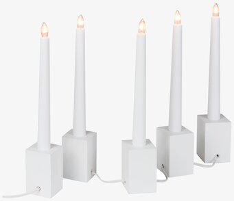 Bild av modern adventsljusstake med LED-ljus