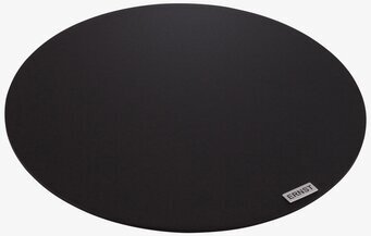 Bild av rund ljusplatta i sofistikerad svart design